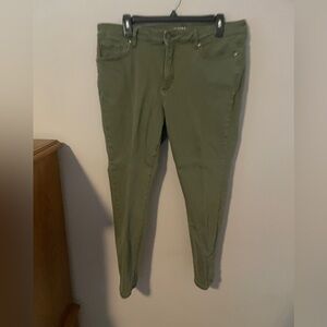 Green Skinny Jeans